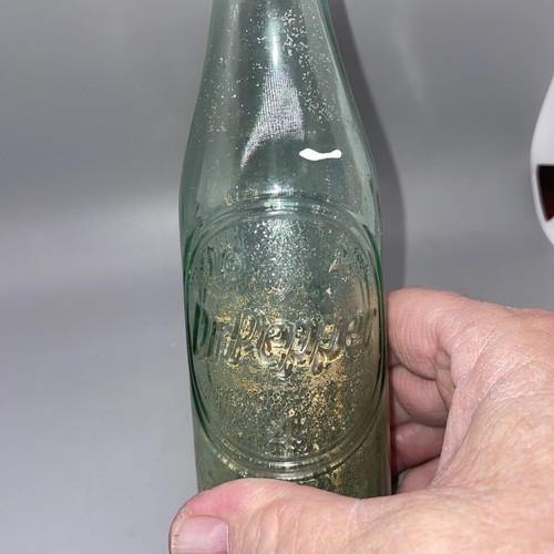 Dr Pepper 10-2-4 Green Glass 6 oz Duraglas Bottle Embossed 1959 Vtg - Picture 2 of 6