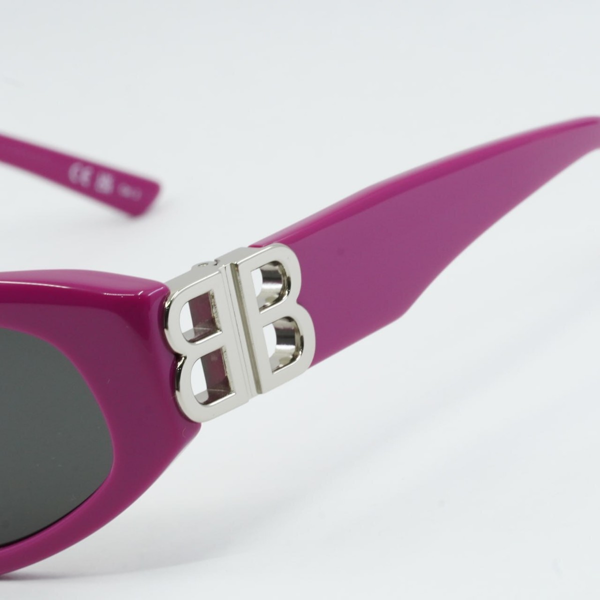 BALENCIAGA BB0095S 017 Fuchsia/Grey 53-19-135 Sunglasses New