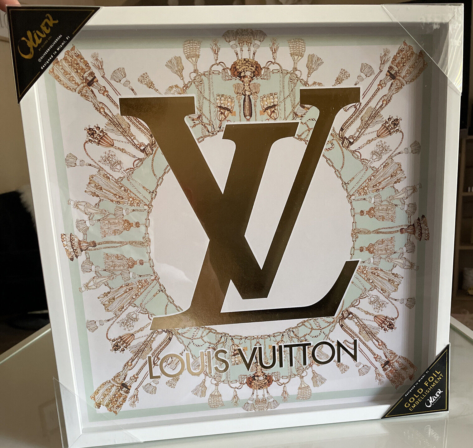Oliver Gal Louis Vuitton LV Monogram Canvas FOIL Embellishment 16