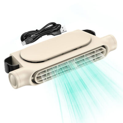 Mini Car mounted Seat Back Cooling Fan Portable 3 Speed Headrest Silent Cooler