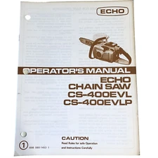 1980s Echo Chainsaw CS-400EVL EVLP Operator’s Manual Kioritz Vintage Original