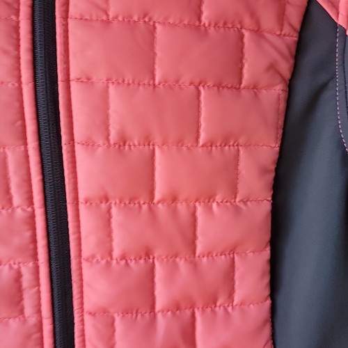 Womens Lightweight Free Tech Light Pink Puffer Jacket Size Small With Hood - Picture 9 of 20