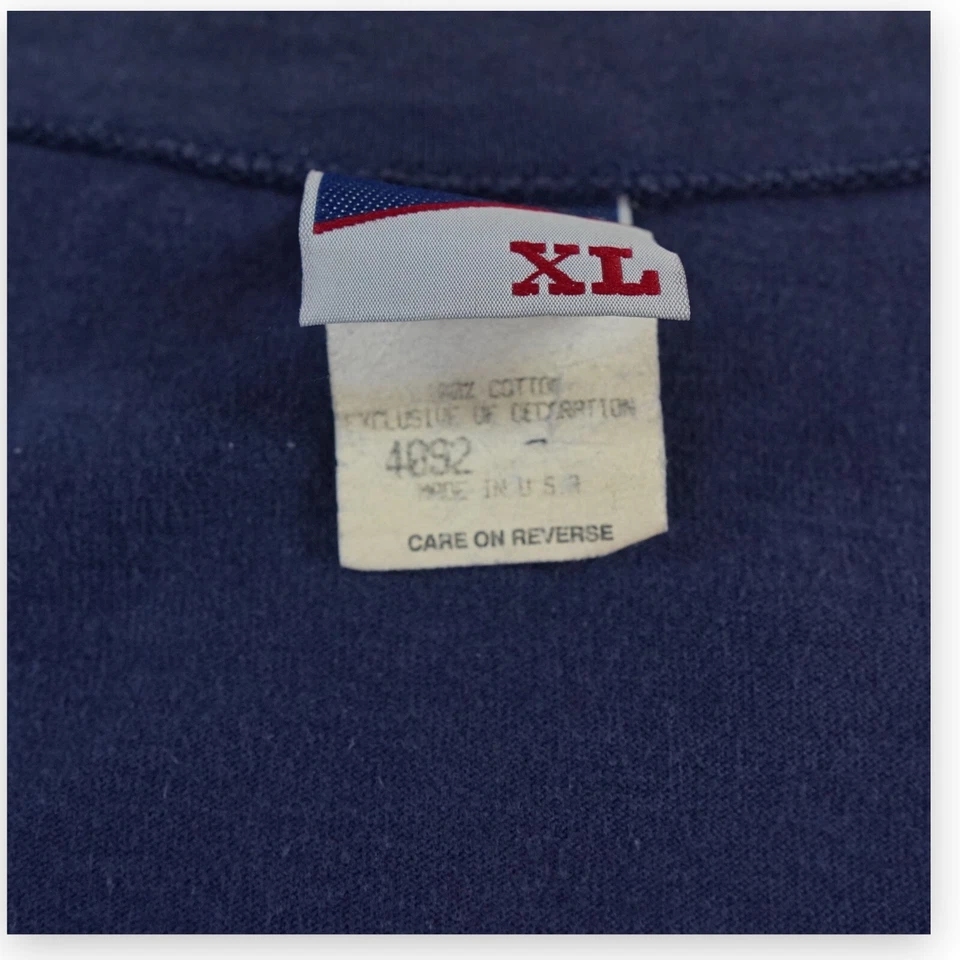 VTG Bike Salem Baseball Jersey Mens Extra Large Blue USA Raglan Short Sleeve - Image 3 of 4