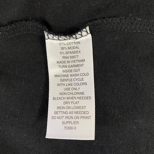 Camisa tejida ana Top Petite XL de metal líquido negra plateada trabajo minimalista - Imagen 11 de 13