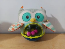 My B Toys Battat Owly Color Changing Owl Ball Toy Lights Music Sounds Roly Poly