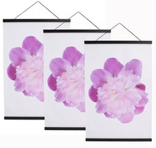 Aynoo 3 Pack Magnetic Poster Hanger Frame, 12x18 12x16 12x24 12 inch, 3 Black