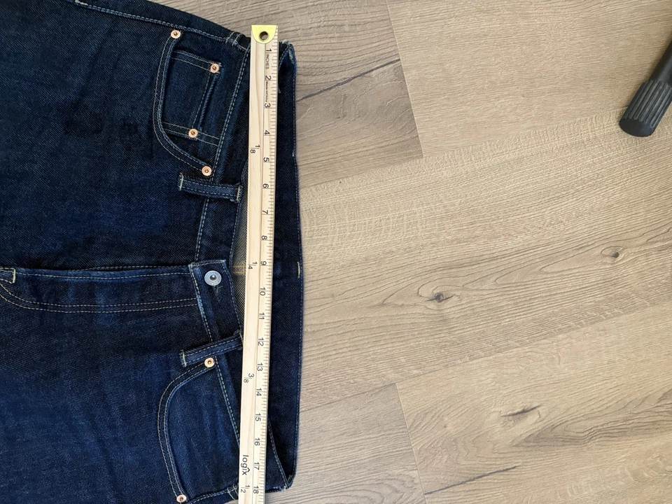 Jeans de mezclilla japoneses Iron Heart IH-888S 21 oz con ribete talla 38x36 hechos en Japón Foto 3 de 4