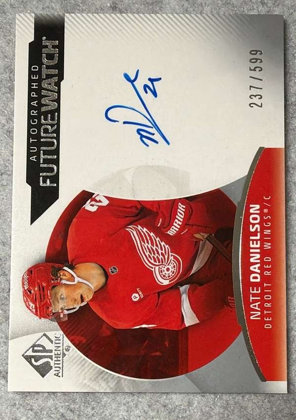 2025-26 SP Authentic Future Watch Auto Horizontal #FW-ND Nate Danielson /599