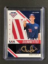 ANDREW PAINTER 2020 USA Stars & Stripes - Silhouettes Black Gold /10 Auto 