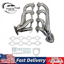 T304 Ss Shorty Headers For Chevy Gmc 2002-2013 Trucks Suv 4.8l 5.3l 6.0l 6.2l