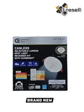 Commercial Electric 4" LED Ultra Spot Canless Recessed Light, Adjustable CCT