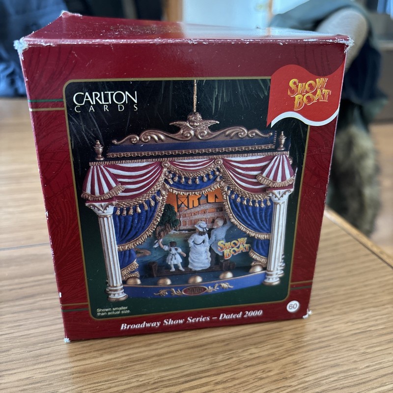 Musical Broadway Series Show Boat Heirloom Ornament Carlton Cards 2000