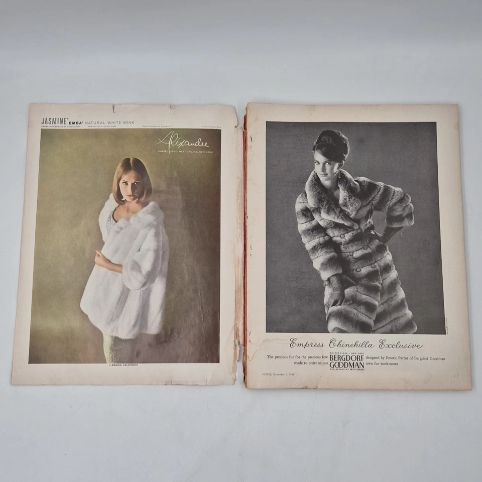 VTG 1964 Vogue Audrey Hepburn Cover +10 Penn pgs Wearing Givenchy My Fair Lady Foto 2 de 4