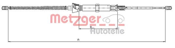 Fits METZGER 10.9032 HANDBRAKE CABLE   ⭐UK Stock⭐