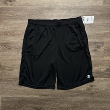 NWT Champion Performance Black Basketball Shorts Men  s Large Pockets