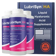 LubriSynHA Joint Support 3 x 11.5oz Vegan HA Made in USA for Men and Women