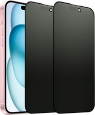 2PCS Matte Privacy Screen Protector for iPhone 15 Plus/iPhone 16 Plus 6.7 Inch A