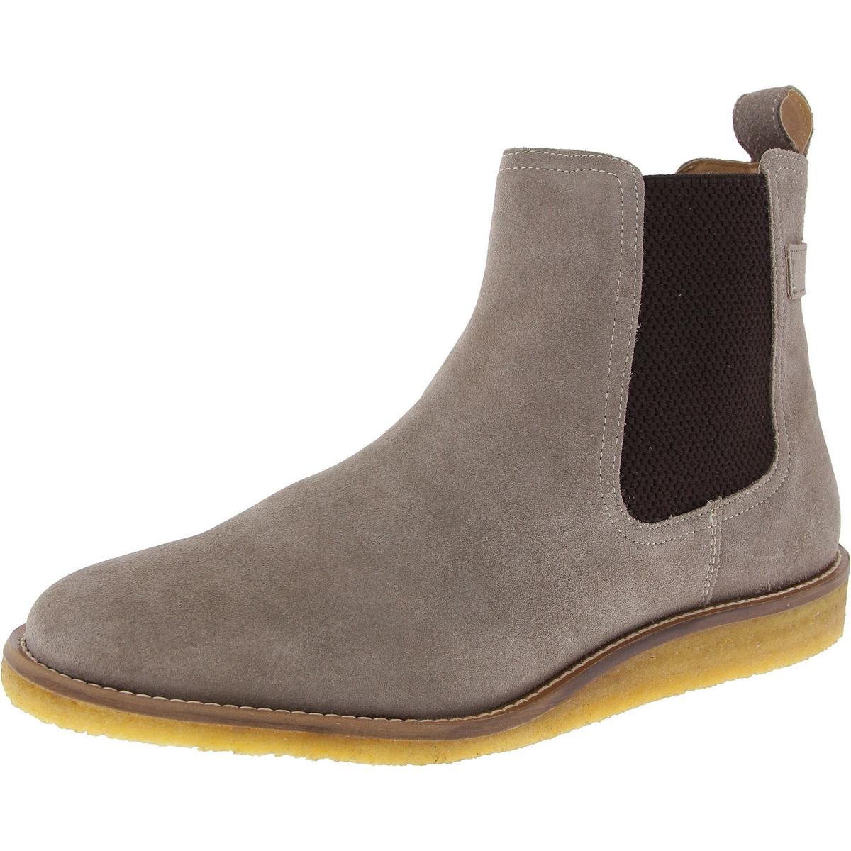 Reserved Footwear Мужские ботинки Челси из темно-серой замши без шнуровки 10 Medium (D) BHFO 4624