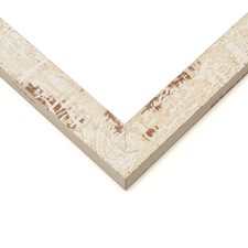 16x42 Frame White Solid Wood Picture Frame Width 1.125 Inches  Interior Frame D