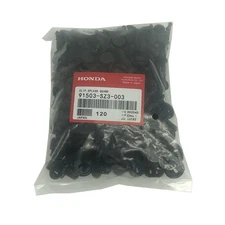 120Pcs Bumper Clips 10mm Hood Fender Push Rivets Retainer Fasteners for Honda US