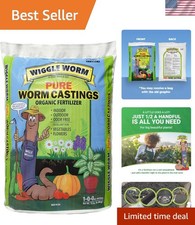 15-Pound Organic Worm Castings - Superior Nutrient-Rich Fertilizer for Gardening 3.00 per gallon
