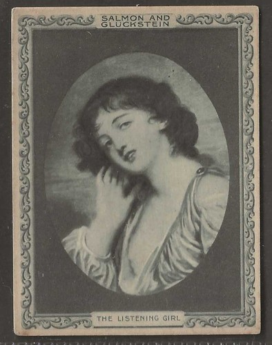 LACHS & GLUCKSTEIN - BERÜHMTE BILDER 1912 (GRÜN) - DAS HÖRENDE MÄDCHEN