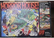 Vintage Horror House Board Game RARE Action GT  Complete Box
