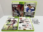 Xbox 360 NHL 11 NBA 2K15 Fifa 15 Tiger Woods 07 Games Bundle Complete