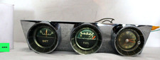 1963 Pontiac Grand Prix Battery Fuel Clock Gauges Chrome Bezel