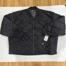 Dickies Men s Diamond Quilted Jacket Water Resistant-Black Size 4XL 61242 NWT