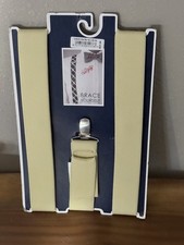 NEW Men  s Saddlebred Yellow 32mm Stretch Suspenders New Original Package