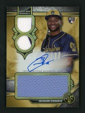 2024 Topps Triple Threads RAR-JCH Jackson Chourio Rookie /45 Auto