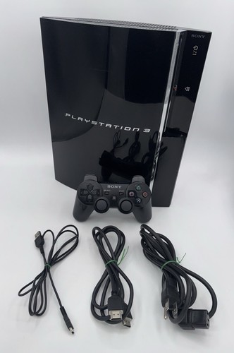 Playstation 3 PS3 Fat CECHA01 60GB Backward Compatible Plays PS3 PS2 & PS1 Games