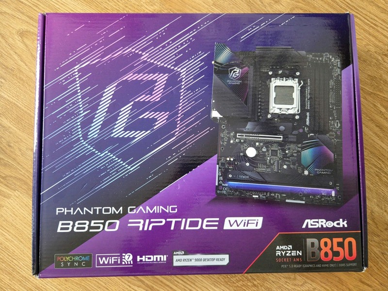 Asrock B850 Riptide WiFi Motherboard | AMD Ryzen AM5 | B850 ATX | WiFi 7