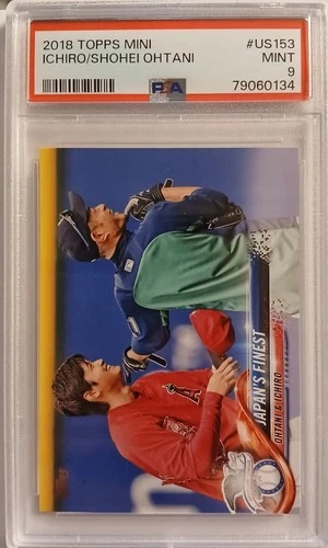 Shohei Ohtani RC PSA 9 2018 Topps Mini #US153 Ichiro RARE SP Rookie Card