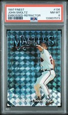 PSA 8  - 1997 Topps Finest JOHN SMOLTZ Embossed Refractor #124 (7573)