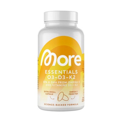 3 Dosen More Essentials Omega 3, Vitamin D3, Vitamin K2