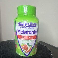 vitafusion Melatonin Max Strength 10 mg Gummy Sleep Support Supplement