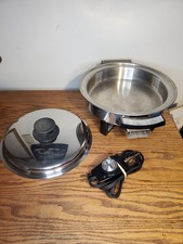 Webalco Edelstahl elektrische Pfanne 9,5" 17884 Lifetime Made in USA funktioniert