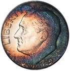1951 Toned Roosevelt Dime Proof PCGS PR 66 PF See Video Toning Silver Coin 50C