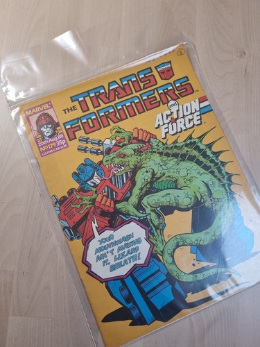 Transformers and Action Force Issue 179 UK Aug 1988 Marvel Comics Sleeved - Picture 8 of 8