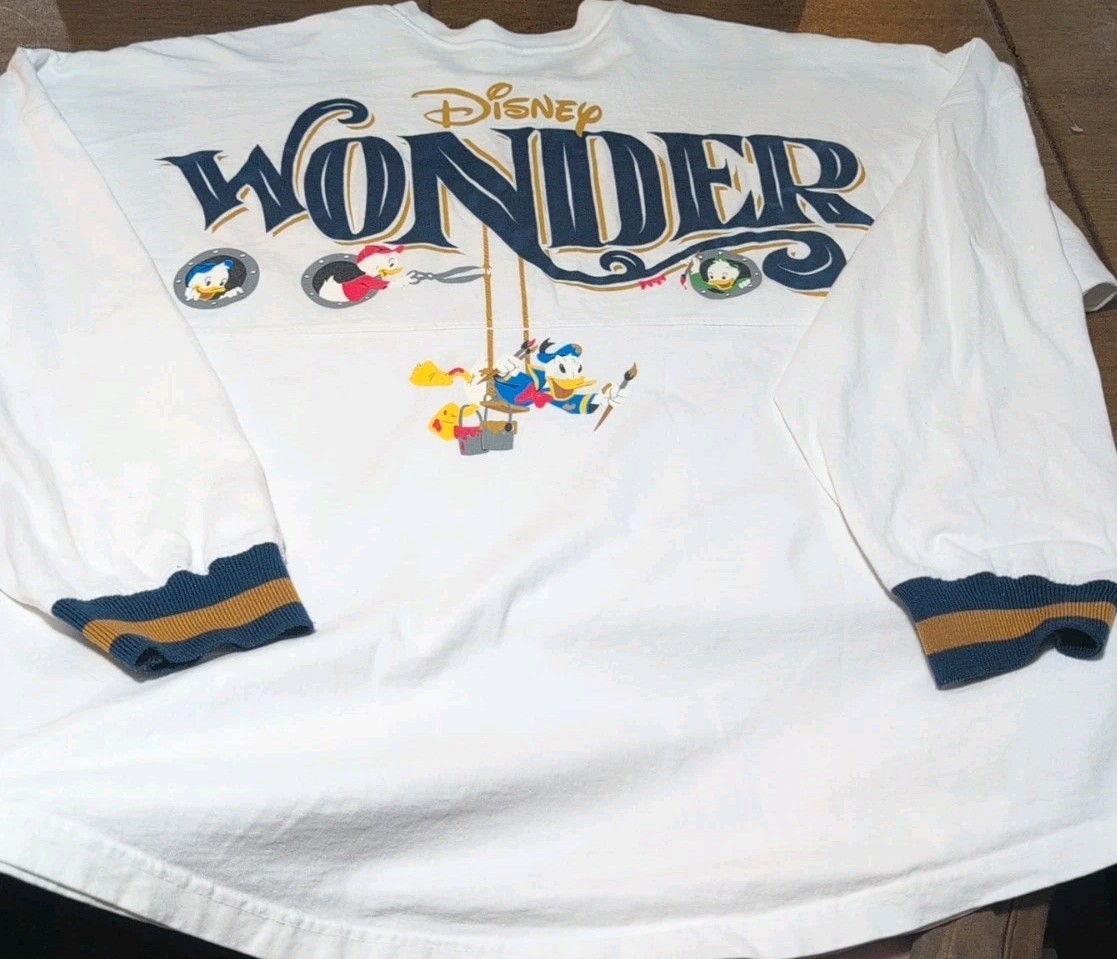 Disney Cruise Line Spirit Jersey Disney Wonder RARE Donald Duck