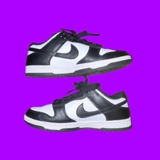 Woman's Nike Dunk Low Black/white Panda Colorway Sneakers