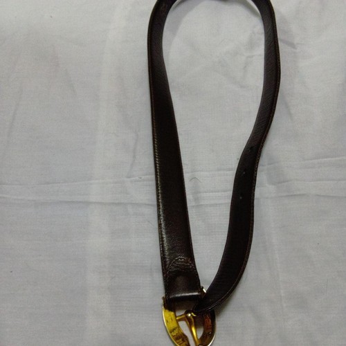 Gucci cintura uomo in pelle marrone fibbia oro 75 30 - Foto 8 di 11