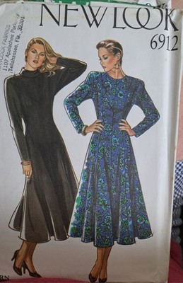 New Look Sewing Pattern Misses' Dress Pattern 6912 Size 8-18 UNCUT