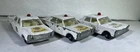 Matchbox Lesney #55C, Lot Of 3 Ford Galaxie Police Car