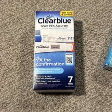 Early Pregnancy Test Kit 7 Tests Clearblue at-Home Women Hormone Easy-to-Read