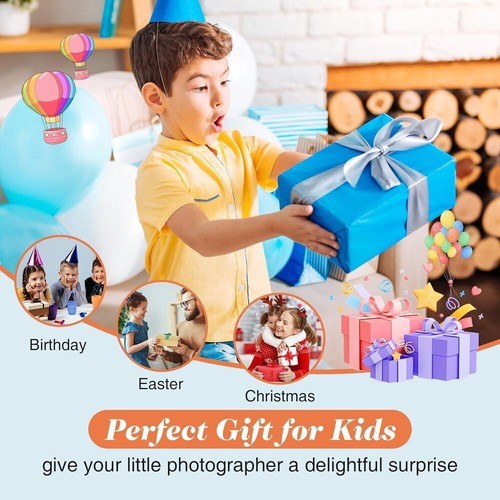 Camera for Kids Age 3-8, Selfie Digital Dual Camera with 32GB SD Card, HD 1080P - Afbeelding 4 van 8
