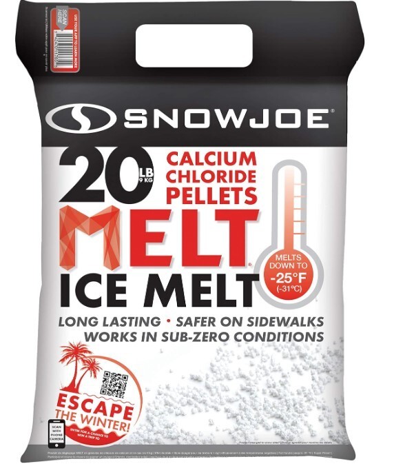 Ice Snow Melt Rock Salt For Driveway Sidewalk Parking Lot Calcium