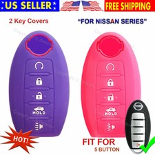 5B Silicone Cover Fob Case Skin For Nissan Altima Maxima Murano Pathfinder Key
